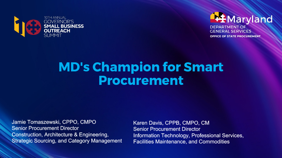 MD's Champion for Smart Procurement