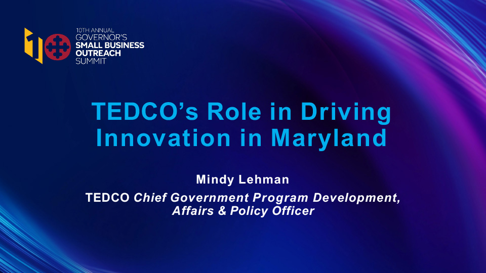 TEDCO's Role in Driving Innovation in Maryland